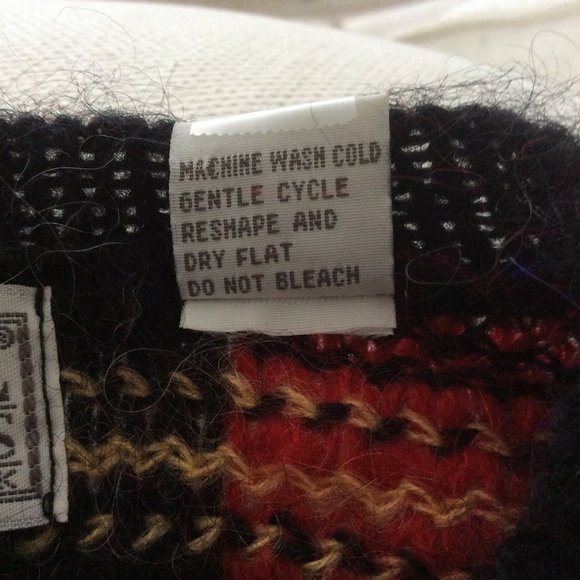 Vintage Nell Flowers by JG Hook Plaid Tunic Sweater Size Medium - Picture 7 of 7